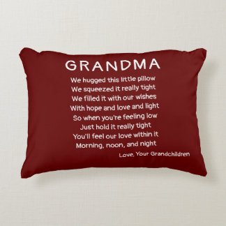 Comfort Poem Grandparent | Parent | Best Friend Accent Pillow