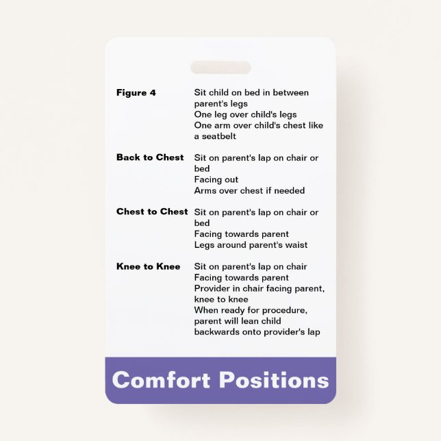 Comfort Positioning Badge (Front)