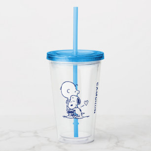 Comfort & Security   Charlie & Snoopy Hug Acrylic Tumbler