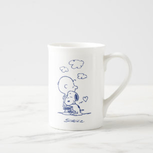 Comfort & Security   Charlie & Snoopy Hug Bone China Mug