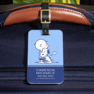 Comfort & Security   Charlie & Snoopy Hug Luggage Tag