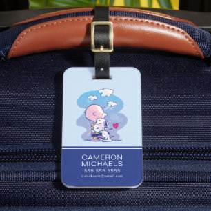 Comfort & Security   Charlie & Snoopy Hug Luggage Tag