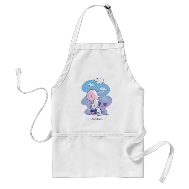 Comfort & Security | Charlie & Snoopy Hug Standard Apron (Front)