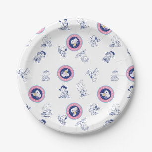 Comfort & Security   Comfort & Security Pattern Paper Plate