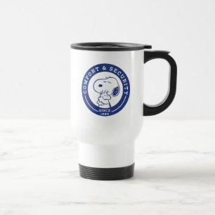 Comfort & Security   Snoopy & Woodstock Hug Travel Mug