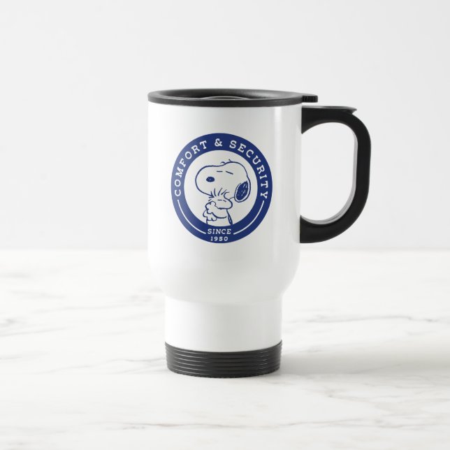 Comfort & Security | Snoopy & Woodstock Hug Travel Mug (Right)