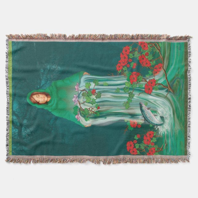 Comfort Throw with Divine Feminine Influence  Blanket (Front)