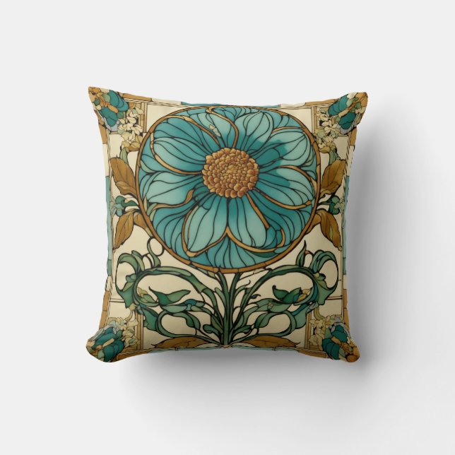 Comfort: Unveiling Elegance in Every Brushstroke – Throw Pillow (Front)