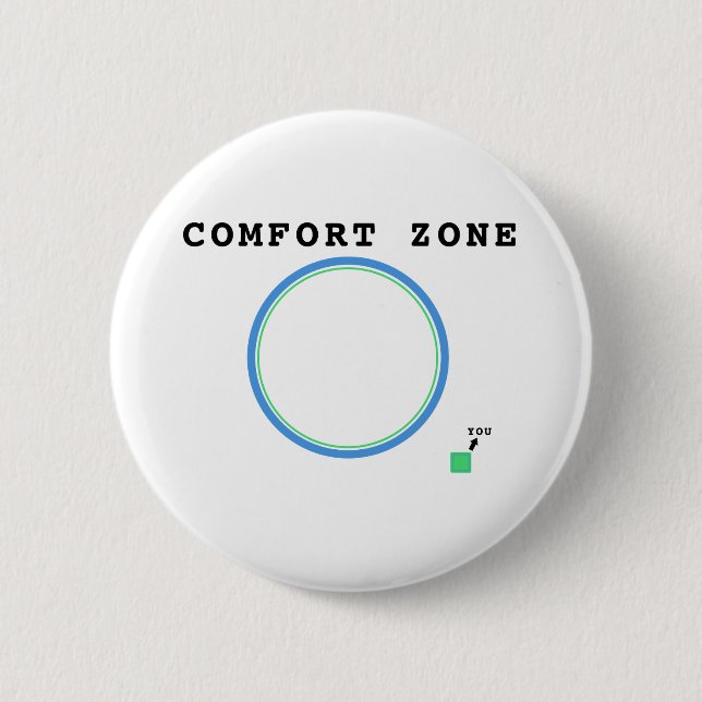 Comfort Zone 2 Inch Round Button (Front)