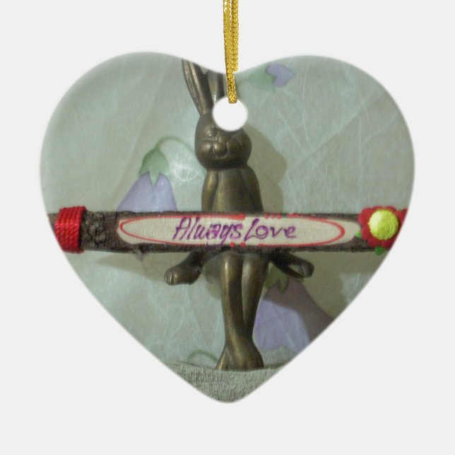 Comfort zone Hakuna Matata Always Love Gifts for a Ceramic Ornament (Front)