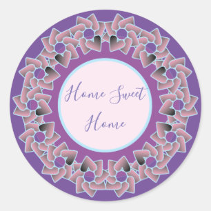 Comfortable and pretty classic round sticker