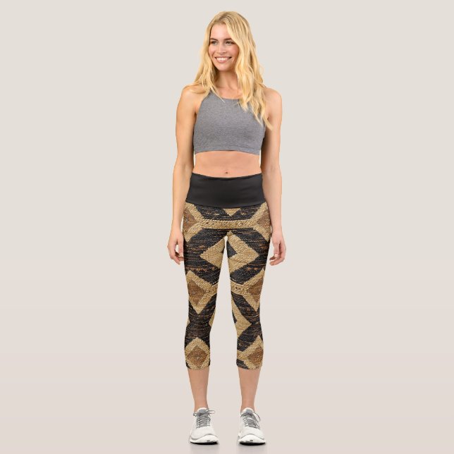 Comfortable Eco Capri Leggings (Front)