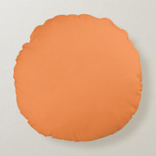 comfortable orange round pillow