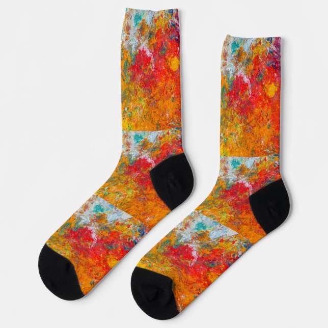 Comfortable & Stylish Crew Socks for All-Day Wear (Left)