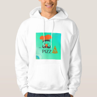 Comfortable white cotton jacket with a distinctive hoodie