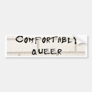 Comfortably Queer Bumper Sticker