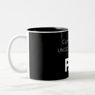 Comfortably Uncomfortable Two-Tone Coffee Mug