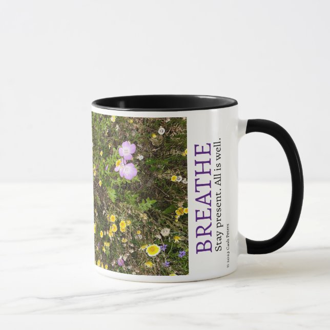 Comforting 'Breathe' mug (Right)