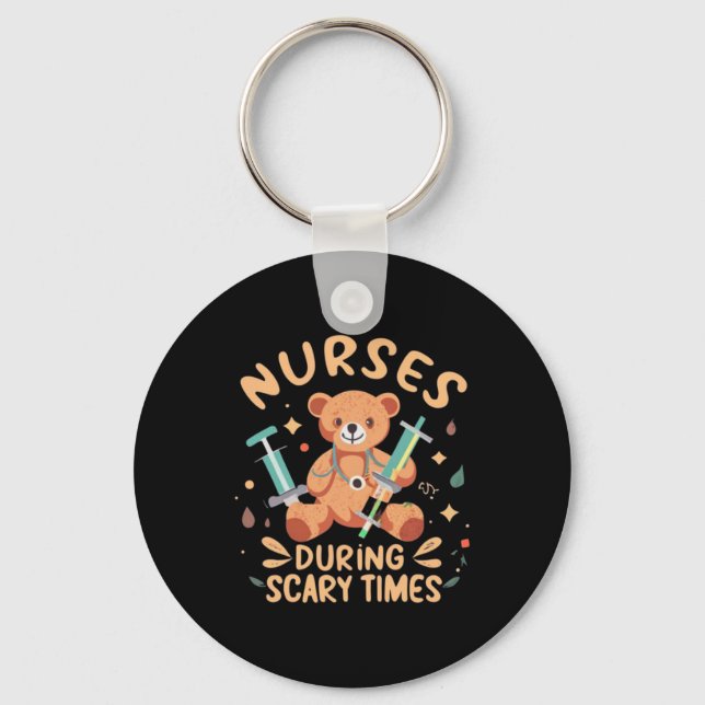 Comforting Nurses Design with Teddy Bears and Nurs Keychain (Front)