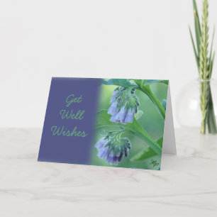 Comfrey Get Well Wishes or any occasion-customize Card