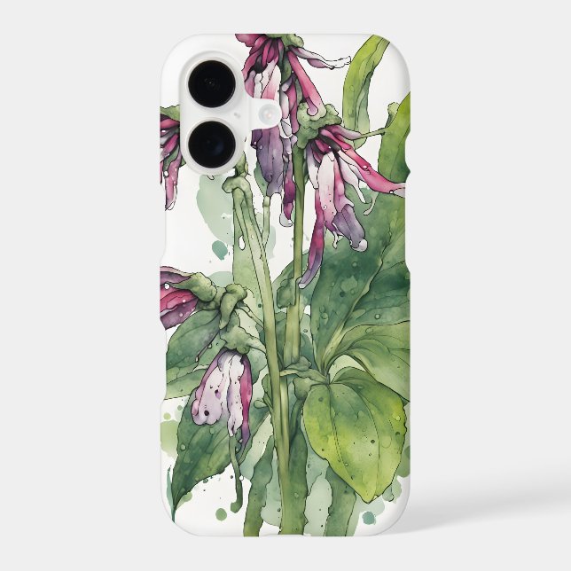 Comfrey - Watercolor flowers (Back)