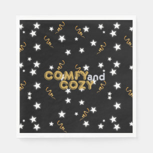 Comfy and Cozy New Year's Eve Paper Plates Napkin