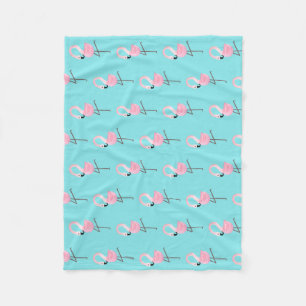 Comfy Fleece Flamingo Blanket