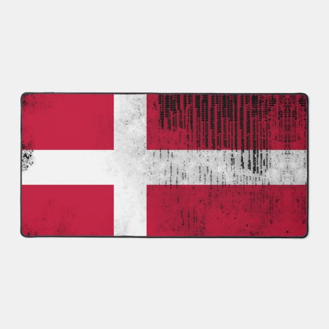 Comfy Gaming Desk Mat - Danish Flag (Front)