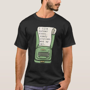 Comfy Mystery Shows Murder Shows Cat T-Shirt