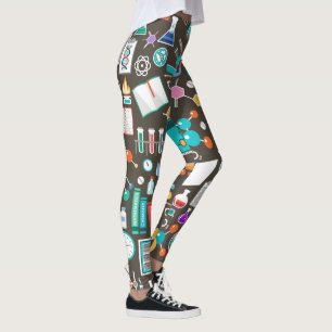 Comfy Science & Chemistry Pattern Leggings