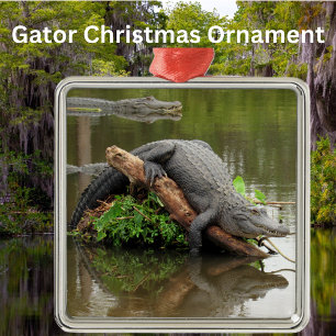 Comfy Swamp Gator Ornament