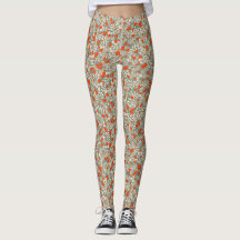 Comfy Yoga red and green flowers 