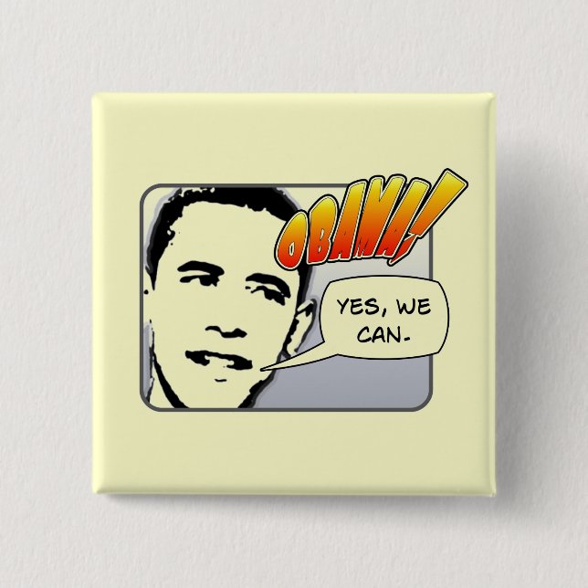comic1 2 inch square button (Front)