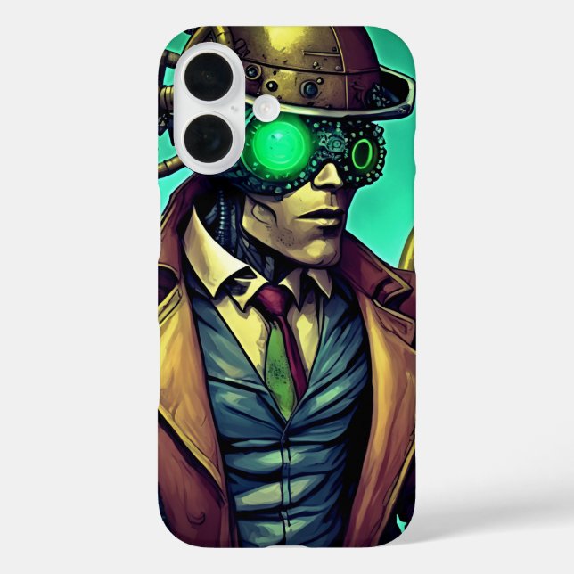 Comic Alien Steampunk iPhone Case Beyond Ordinary (Back)