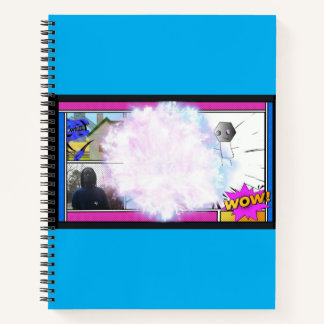 comic and school project notebook