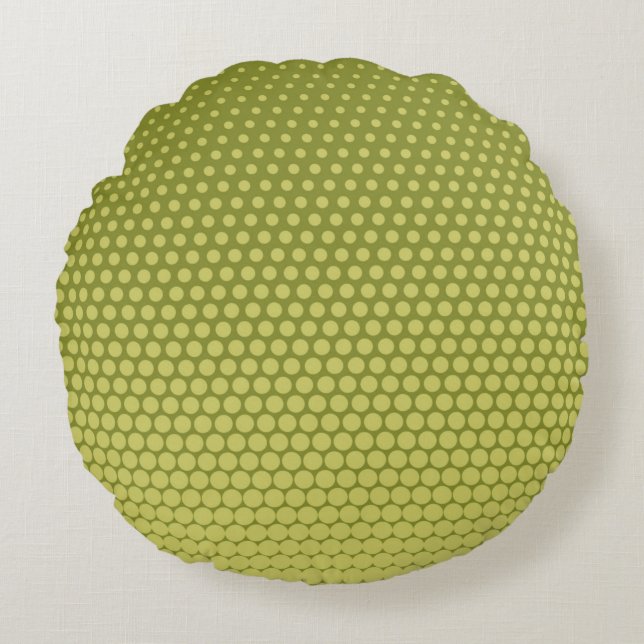 Comic background. Halftone dotted retro pattern wi Round Pillow (Front)