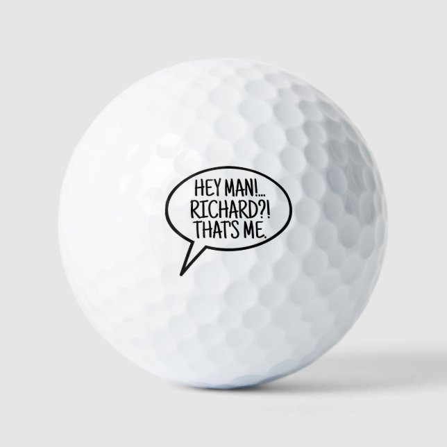 Comic Balloon custom Golfer Alone Lost Ball (Front)