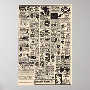 Comic Book Ads Poster