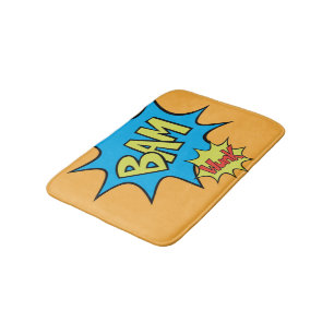 Comic Book "Bam" Balloon Bath Mat