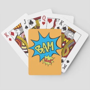 Comic Book "Bam" Balloon Playing Cards