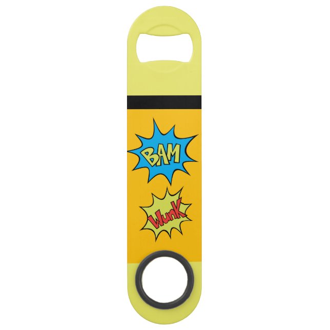 Comic Book "Bam" Balloon Speed Bottle Opener (Front)