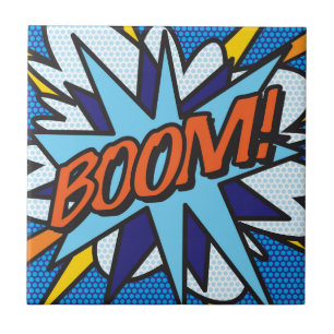 Comic Book BOOM! Tile