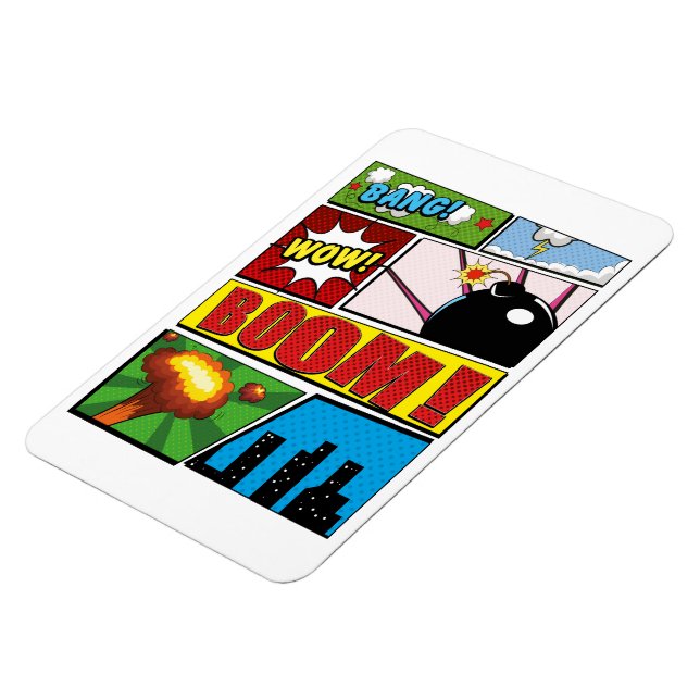 Comic Book cartoon fonts! Magnet (Left Side)