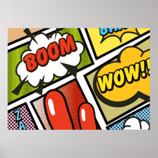 Comic Book cartoon fonts! Poster