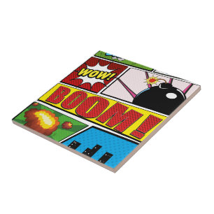 Comic Book cartoon fonts! Tile