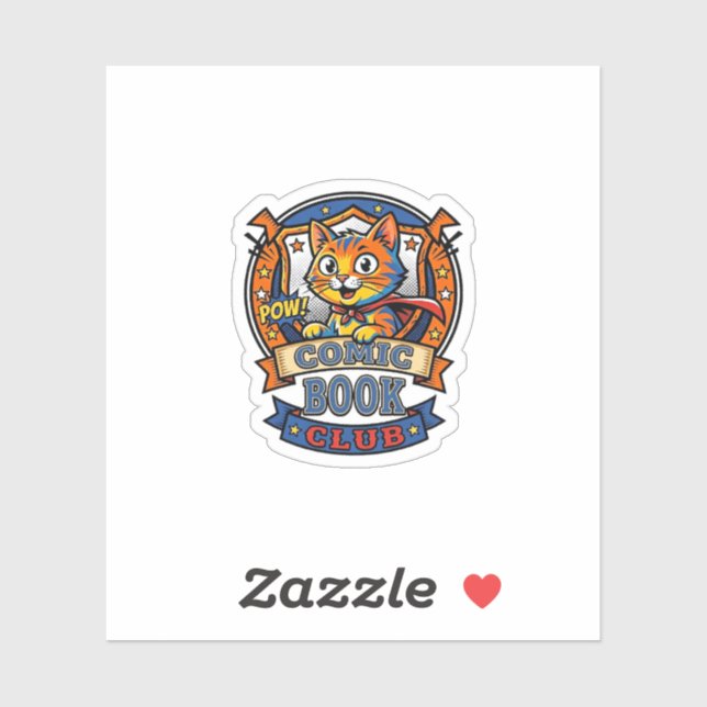 Comic Book Cat Cat Mom Gift Idea - Comic Book Cat  (Sheet)