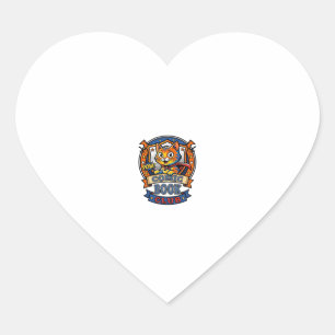 Comic Book Cat Cat Mom Gift Idea - Comic Book Cat Heart Sticker
