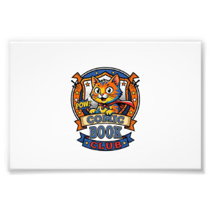 Comic Book Cat Cat Mom Gift Idea - Comic Book Cat Photo Print
