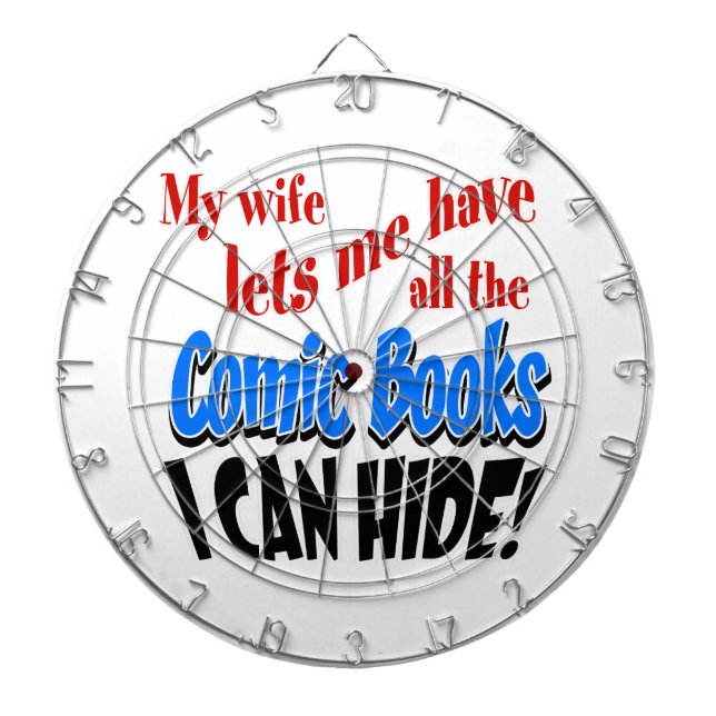 Comic Book Collecting Dartboard (Front)
