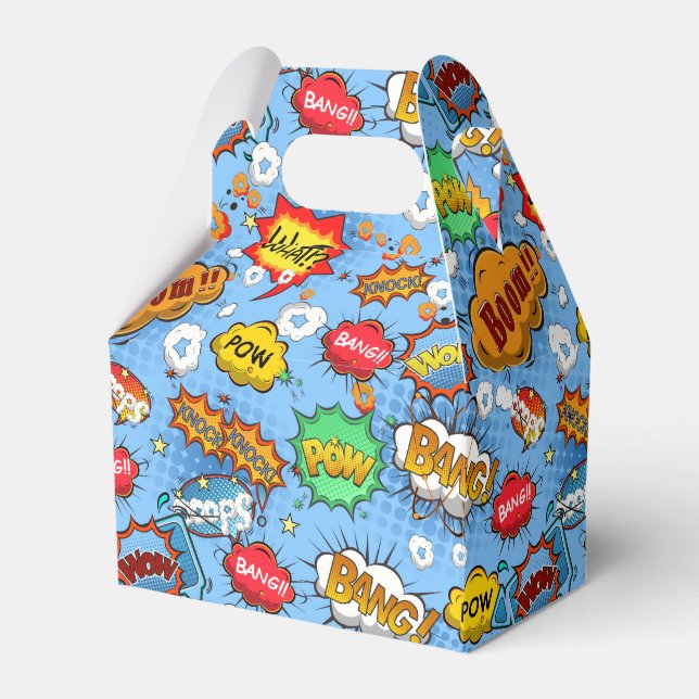 Comic Book Favour Box (Front Side)